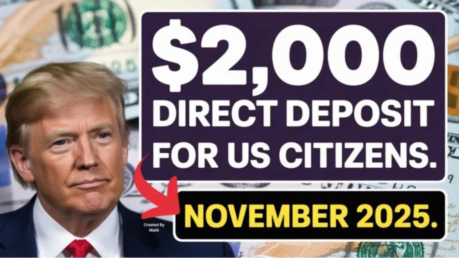 $2,000 Relief Payment Direct Deposit for US Citizens